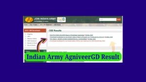 Indian Army Agniveer GD Result Pdf 2024,