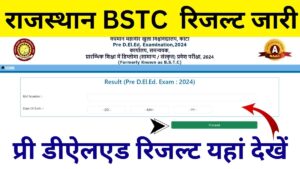 Rajasthan BSTC Result Release